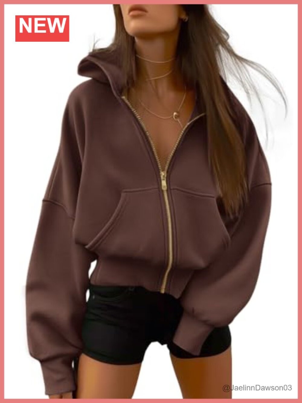 Women's Zip Up Hoodie Fleece Lined Sweatshirt Long Sleeve